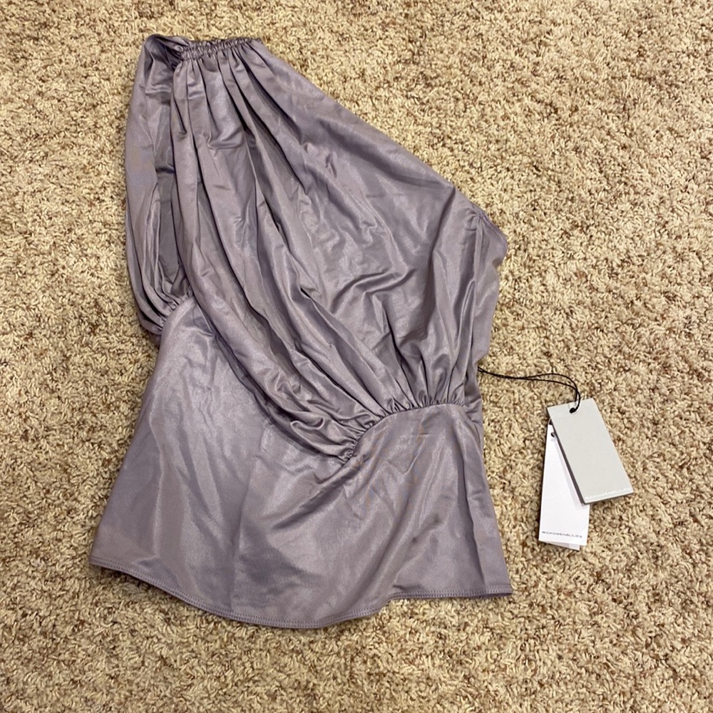 Rick Owens Purple Draped Top